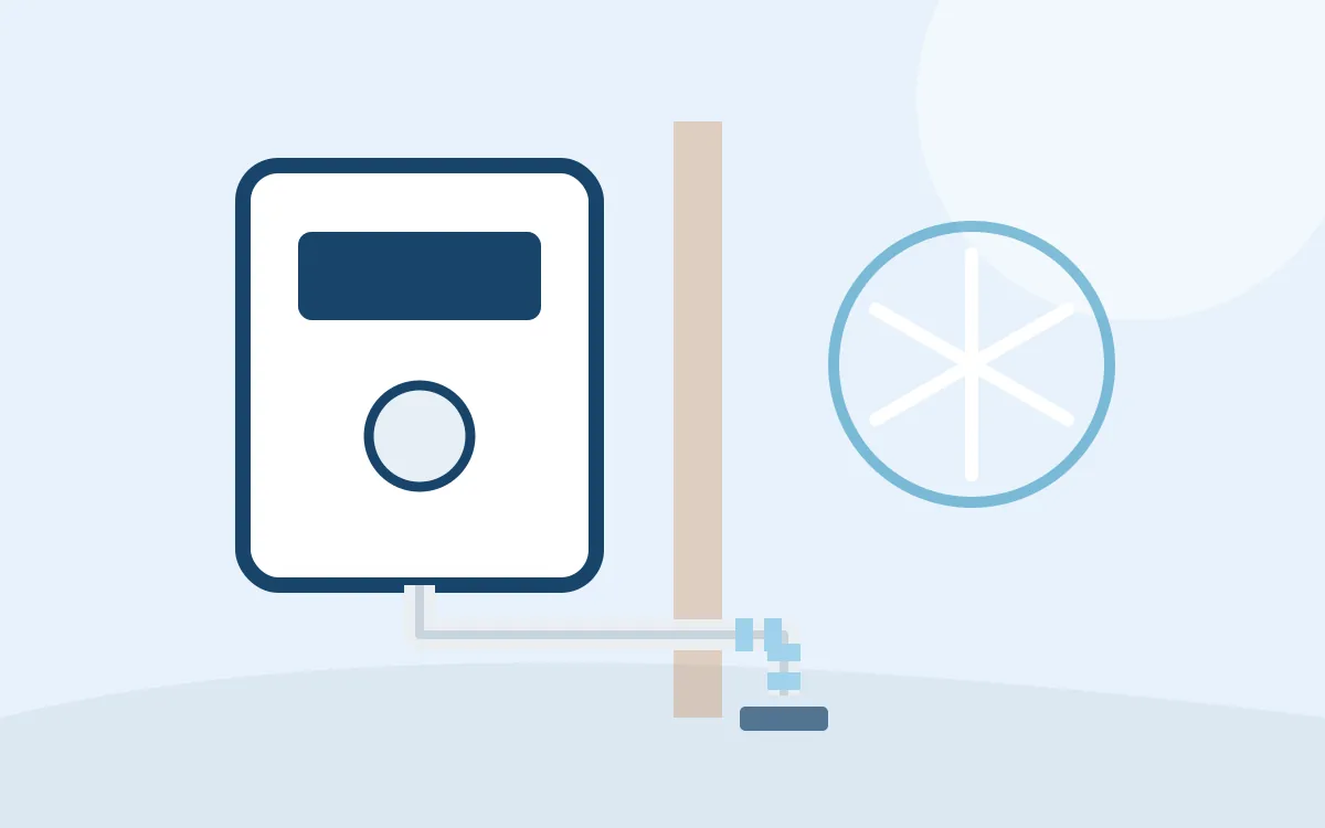 Editorial illustration: Frozen condensate pipe: why your boiler stopped in the cold