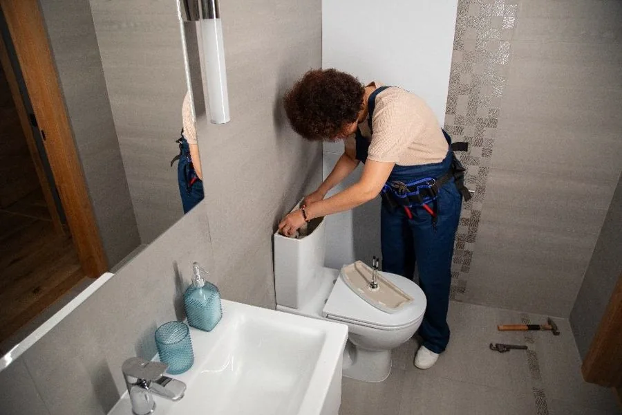 Plumbing and heating service imagery